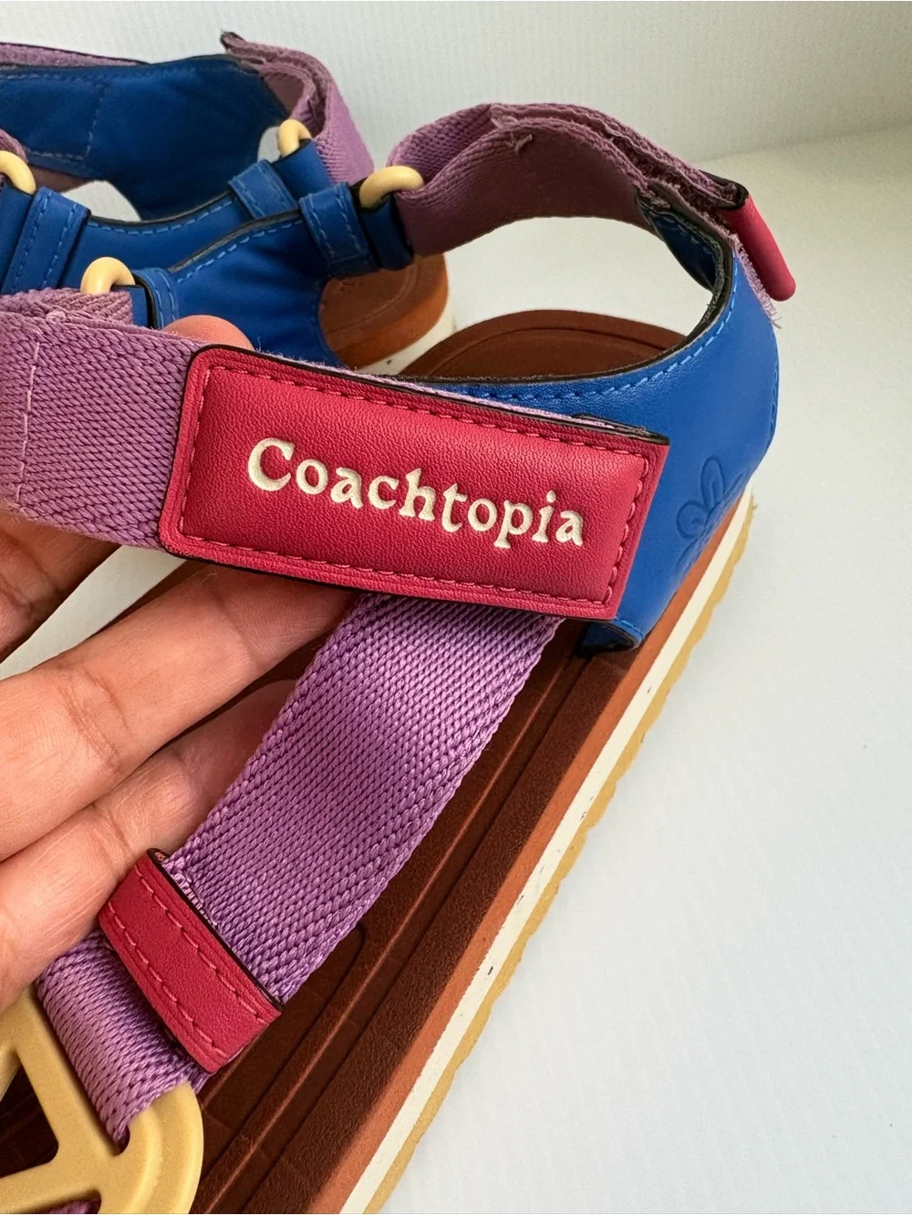 Coachtopia Strappy Sandals Size 9 Multicolor  EUC